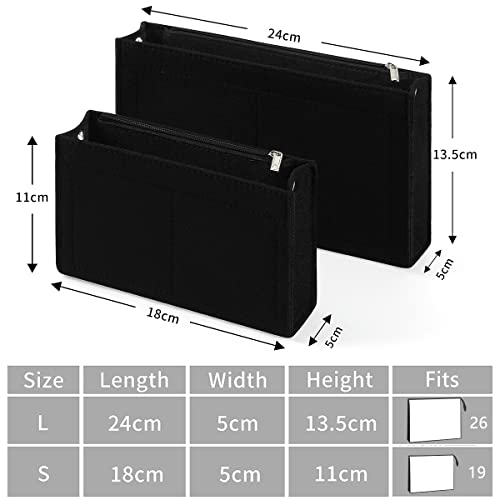 Felt Purse Organizer Insert, Handbag Organiser Insert Purse Liner Bag in Bag Tidy Organiser