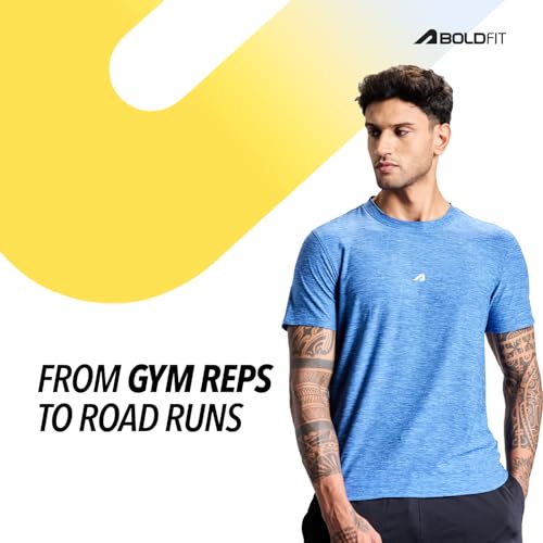 Image of Boldfit Tshirt for Man Regular fit Gym t Shirts for Men Workout Active wear t Shirt for Man Running Mens t-Shirts Running Tshirt for Men Workout Gym wear Mens