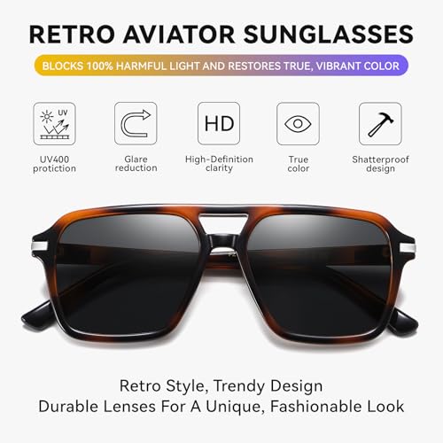 Image of HAOLOTA Polarized Sunglasses Men Women Designer Driving glasses Lightweight UV400 Protection