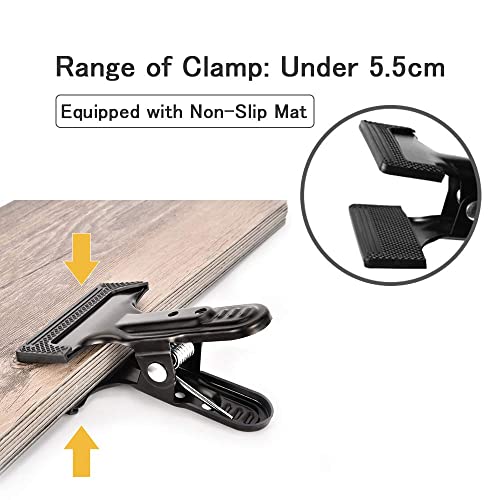 Kagyoku Backdrop Spring Clamps - 6 Pack Of 4" Heavy Duty Clips For Photography Background Stands, Woodworking & Home Improvement Projects #TOP3