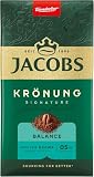 Jacobs Filterkaffee Krönung Balance, mittlere Röstung, Kaffee gemahlen, geröstet in Deutschland, ideal für Filterkaffeemaschine & French Press, Intensität 5/10, 500 g (Packung mit 6)