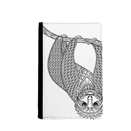 Étui portefeuille pour passeport motif graisse animale en similicuir