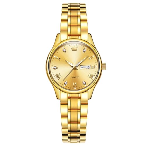 Montre bracelet en acier inoxydable RORIOS mode chic pour femme