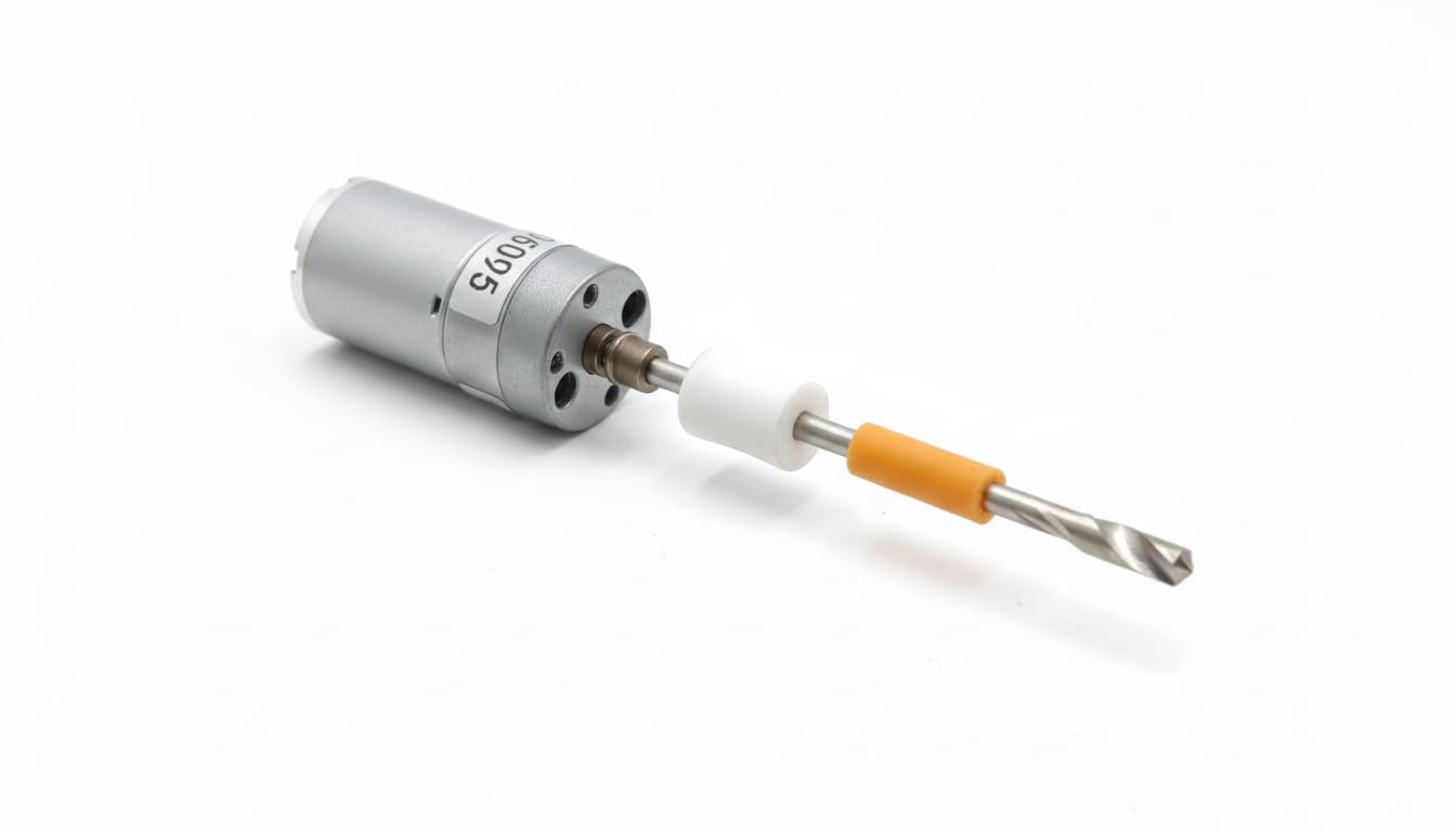 High-Torque 12V-24V DC Gear Motor with Integrated Mini Drill Chuck & Bit – Precision Micro Electric Drill Motor for DIY PCB, Wood, and Plastic Crafting-image-2