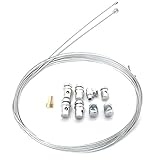 Kupplungsseil,2 Stück 2m Motorrad Universal Seilzug,Motorrad Notfall Kupplungszug Bremskabel Gaszug Reparatur Set mit Nippel Universalteilen
