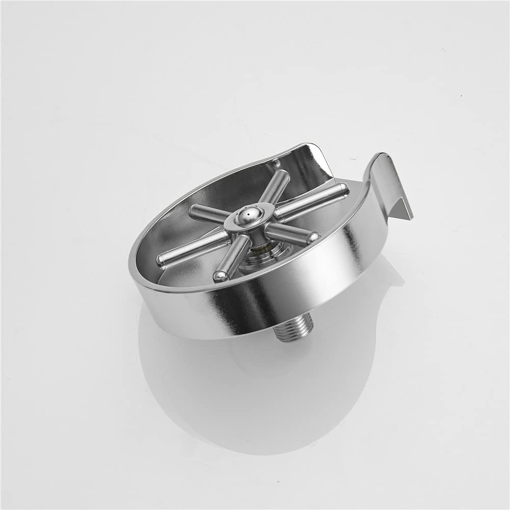 Cocina grifo bar fregadero taza botella de vidrio enjuague lavadora con 3 vías Tee válvula y conector manguera cromo