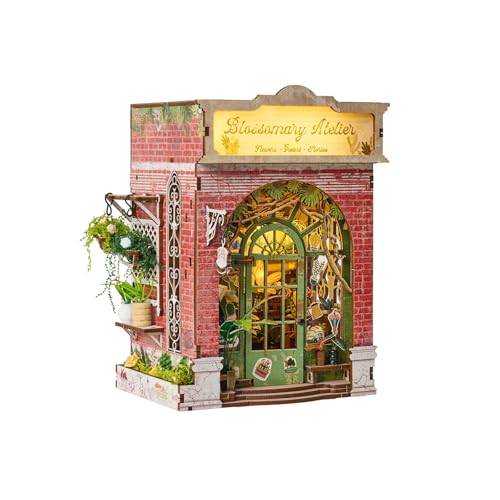 Maison miniature 3D bois kit bricolage coin de livre, idée cadeau de Noël