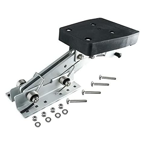 HYDDNice Outboard Motor Bracket Mount Boat Auxiliary Heavy Duty Aluminium Marine Motor Bracket Max Load 7.5HP-20HP Cover