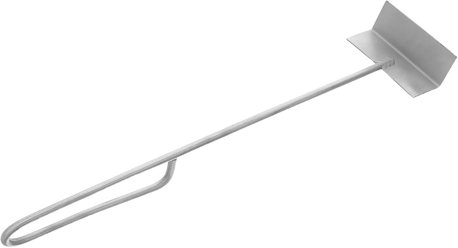 Stainless Steel Fireplace Ash Shovel with Polished Silver Finish