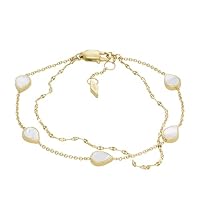 Fossil Women's Merrit Teardrop Bracelet, JF04317710, Gold, One Size
