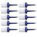 GRCFUMO 10 Pcs Tees Brush Type, Tee More Distance Brush, Plastic Brush, Unbreakable Tee Brush, More Distance and Low Resistance for Driver Training (Blue and White Hair)