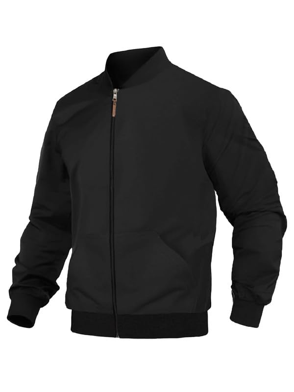 drobe Plain Bomber Jacket/Zipper fleece bomber jacket for men and women-picture-40