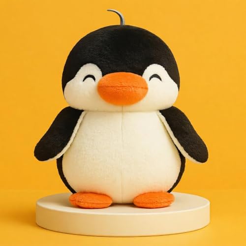 Image of SARO Cow Tremp Plush Soft Toy Cute Kids Animal Home Decor Boys /Girls (Pack of 1)(30 Cm) | (PENGUINE Black)