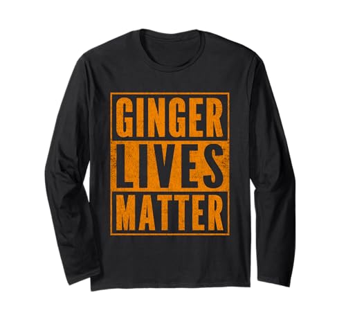Funny Ginger Lives Matter Old School Graphic Redhead Long Sleeve T-Shirt