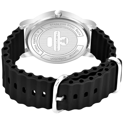 Image of TIMEWORKS Designer Round Dial Watch Silicon Changeable Smart Watch Strap with Smart pin Men's & Boy's Watch BG-408