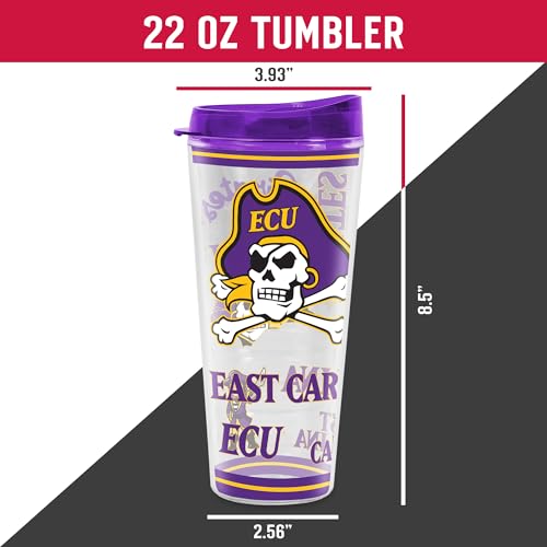 Image of Rico Industries NCAA College Double Wall Mayhem 16oz Or 20oz Tritan Tumbler W Lid