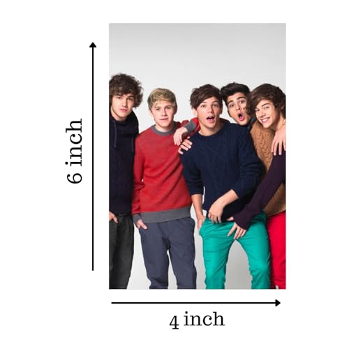 Unquote One Direction Band Wall Décor Art Posters, Multicolor Printed - Set of 30 (10L x 15W) cm - Home & Room Decoration Stickers, 300 GSM Paper, Posters for Gifts with Double Sided Tape Roll