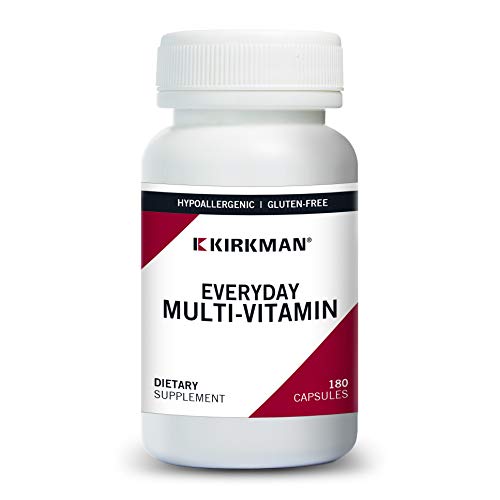 Kirkman - EveryDay Multivitamin - 180 Capsules - Broad-Spectrum Vitamin & Mineral - Supports Productivity - Hypoallergenic