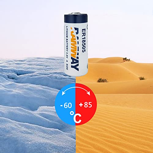 2 Pack de Baterías de Litio ER18505 3.6V 4000mAh miniatura 3