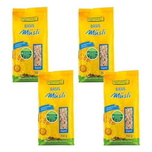 Rapunzel Basis Müsli, 4er Pack (4x 750 g) - Bio
