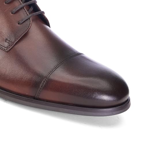 Image of Thomas Crick Men's Genuine Leather Plain Derby Shoes