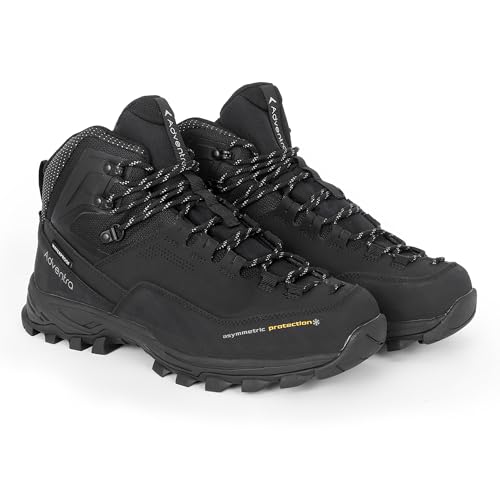 Image of Men Warm Waterproof Hiking Boots | Mid Ankle with Superior Grip | Boots | 3M Insulation | for Hiking Trails, Rugged Terrain | WH1106