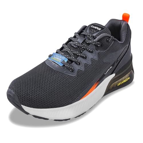Image of Campus Men's Promote D.Gry /BLK Walking Shoes - 9UK /India 22G-251