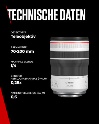 Canon RF 70-200mm F4L is USM Lens | Constant F4 Aperture,