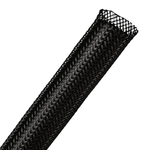 Funda trenzada expandible PET de 1/4 y 1/2 pulgadas para cables de audio