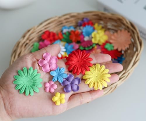 Fleurs en papier de mûrier pour scrapbooking et déco de mariage - 7