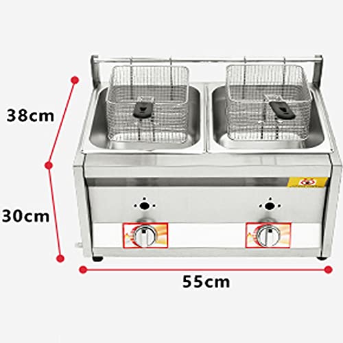 Friggitrice professionale a gas, friggitrice a