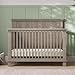 Child Craft Denman Crib, Dresser, Chest, and Nightstand 4-Piece Nursery Set, Grows with Your Baby (Crescent Gray)