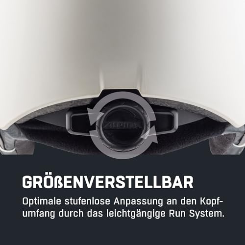 ALPINA ARBER Visor Q-LITE Skihelm, White matt, 54-58 cm – Ansicht 5