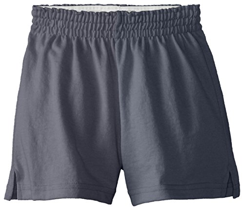 Soffe Girls' Big Low Rise Authentic Cheer Short, Gunmetal, Small