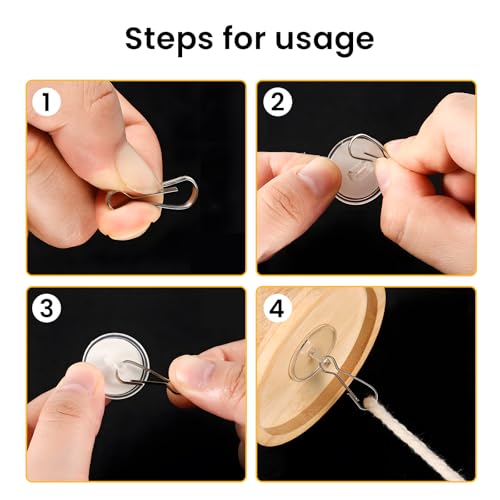 ONEWEST 30 Stück Klar Klebehaken,Bohrfrei Selbstklebend Haken Selbstklebend mit Metallhaken Deckenhaken Selbstklebend für Schlafzimmer/Bad/Küche/Fenster-Klar