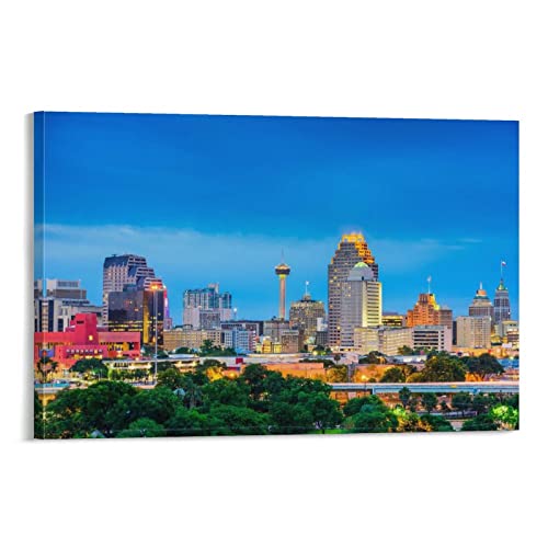 Lienzo decorativo de San Antonio Texas para revivir tus mejores viajes en casa