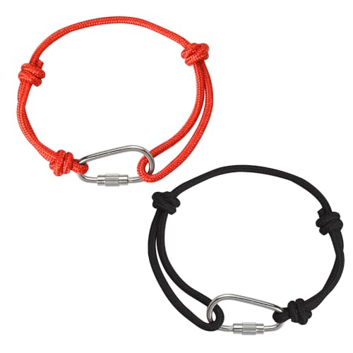 Rock Climbing Cord Bracelet for Best Friend Birthday Christmas Gifts for Bestie Sister Brother Sliding Knot Bracelet Set for Climber Hiking Gifts for Girlfriend Boyfriend Anniversary Wedding Gift