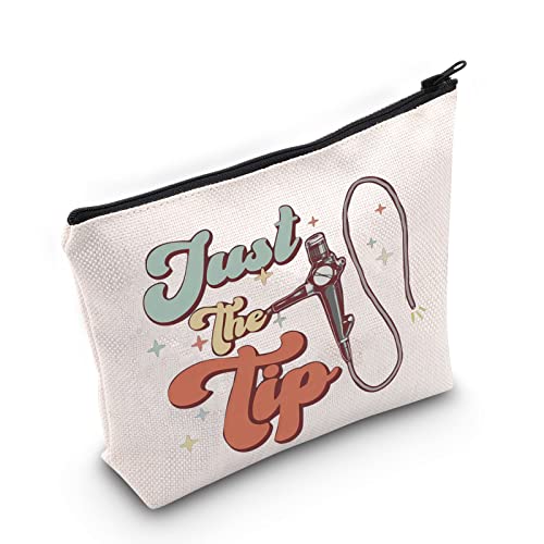 BLUPARK Bolsa de maquiagem Endo Endo Enfermeira Engraçada Colonoscopia GI Endoscopia Rn Bolsa de Enfermeira Tecnologia de Endoscopia GI Gastroenterologia Tech Bag, Off White, Apenas a ponta