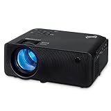 Supersonic SC-82P 3.97-inch Home Theater Bluetooth Projector with Crystal Clear 7000 Lumina, 1080P, Connect Wirelessly, Enjoy True Colors and Powerful Sound - Perfect for Sports, Movies, and Games