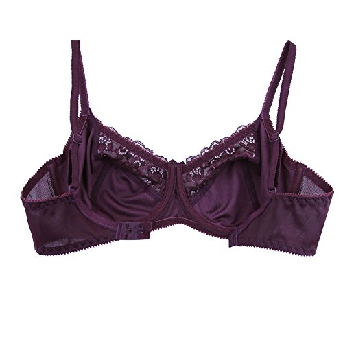 Image of Minimizer Bra with Underwire, Unlined Lace, Full Coverage