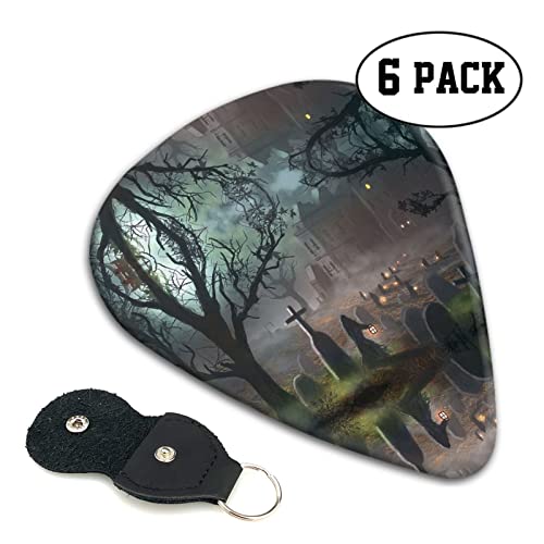 Lot de 6 médiators Halloween Horror pour guitare acoustique, guitare électrique, basse, ukulélé – fins, moyens et épais. - Les Beatles, Paul McCartney, John Lennon, RIngo Starr, George Harrison Lot de 6 médiators Halloween Horror pour guitare acoustique, guitare électrique, basse, ukulélé - fins, moyens et épais. – Image 3