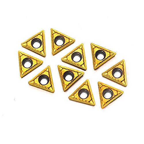 OSCARBIDE TCMT090204 Carbide Turning Inserts TCMT Insert CNC Lathe Inserts for Lathe Turning Tool Holder Replacement Carbide Cutters, 10 Pieces