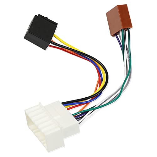Iso Radio Wiring Harness Compatible With Hyundai 2006-2008 And Kia 2006-2008 Car Stereo Power Speaker Adapter Cable #TOP7