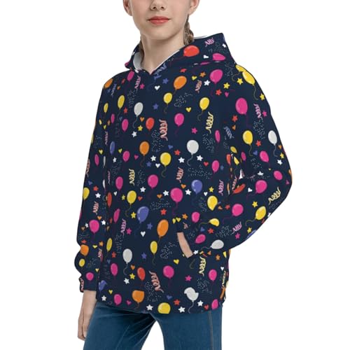 Colored Balloons Kid Hoodies Boys Sweatshirts Girls Pullover with Pocket2