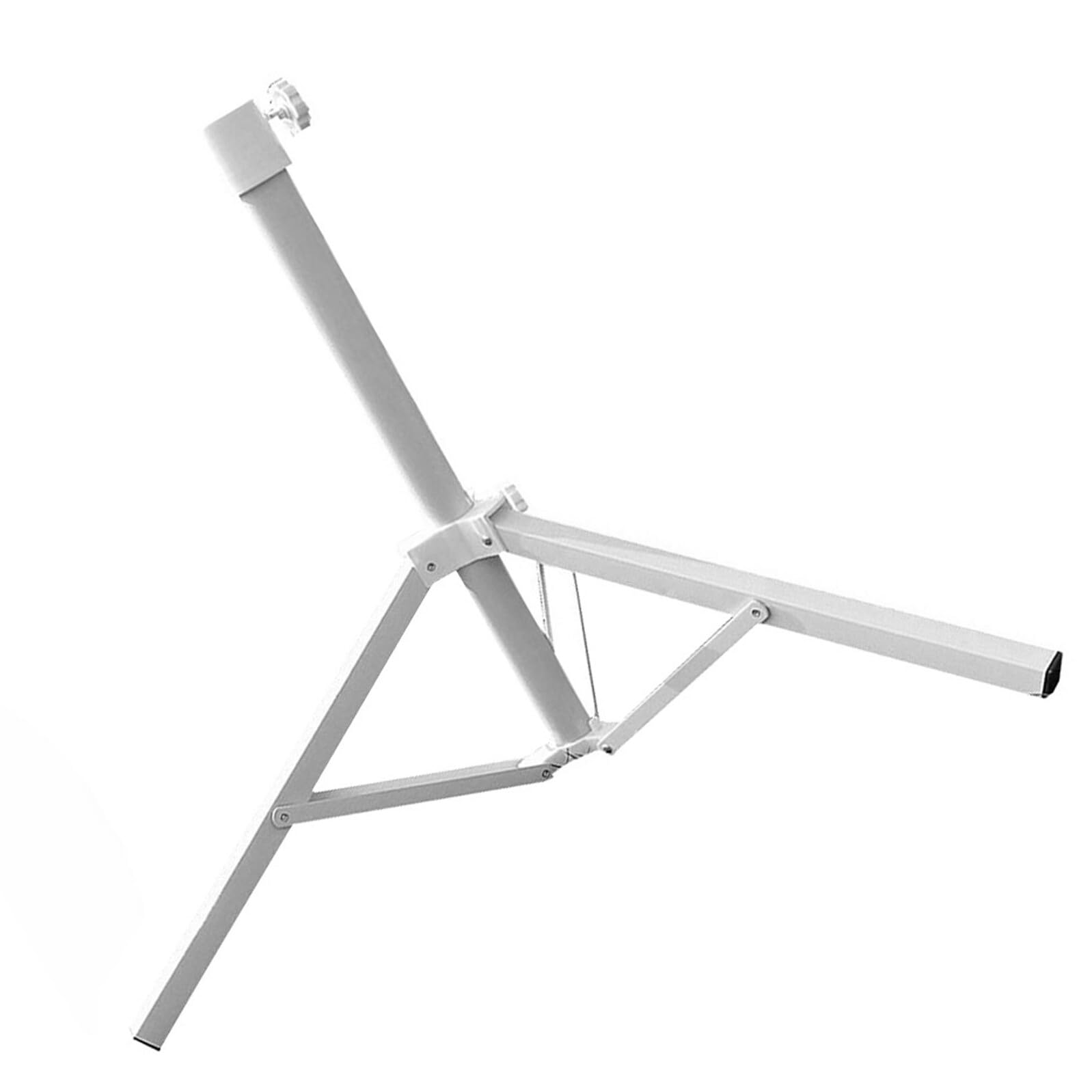 Support de parasol réglable SHINEOFI triangulaire blanc pour stabiliser votre ombrage