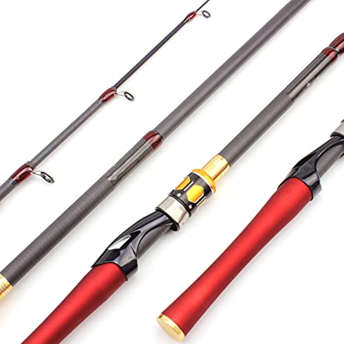 Telescopische hengel Visserpool Carbon Lokken Rod Snel Spinning Casting Rod Draagbare Telescopische Hengel Pool Vistuig Draagbare Hengel (Color : YELLOW, Length : 2.4 m) - Image 6