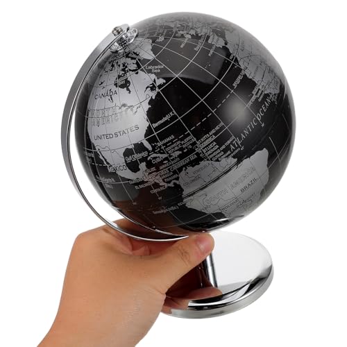 Globe terrestre interactif 14 cm noir argent UKCOCO - 4