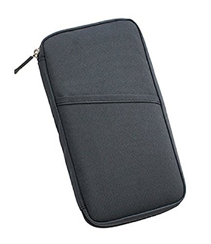 Click Down New Multi Purpose Waterproof Travel Passport Credit Id Card Cash Holder Organizer Wallet Purse Case Bag (Black) #TOP15