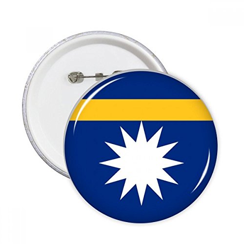 Pins Nauru XXL badge rond pour customiser un vêtement uni facilement