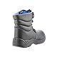 Högert Technik Arbeitsschuhe ZORGE, Sicherheitsstiefel BAU, Stahlkappe, rutschfest, wasserdicht, hohe Schutzschuhe, Schwarz, Industrie, Handwerk